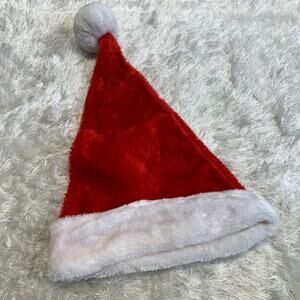 Santa Faux Fur Hat White Ball